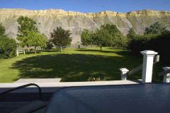 Backyard of River House Guest House